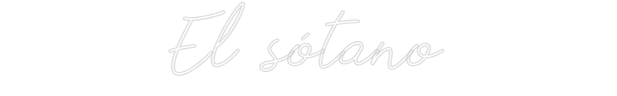 Neon personalizado: El sótano