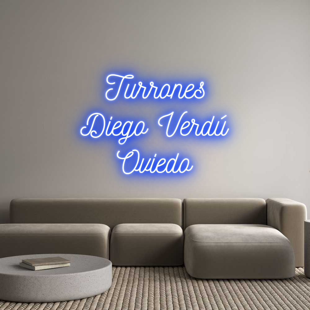 Neon personalizado: Turrones
Die...