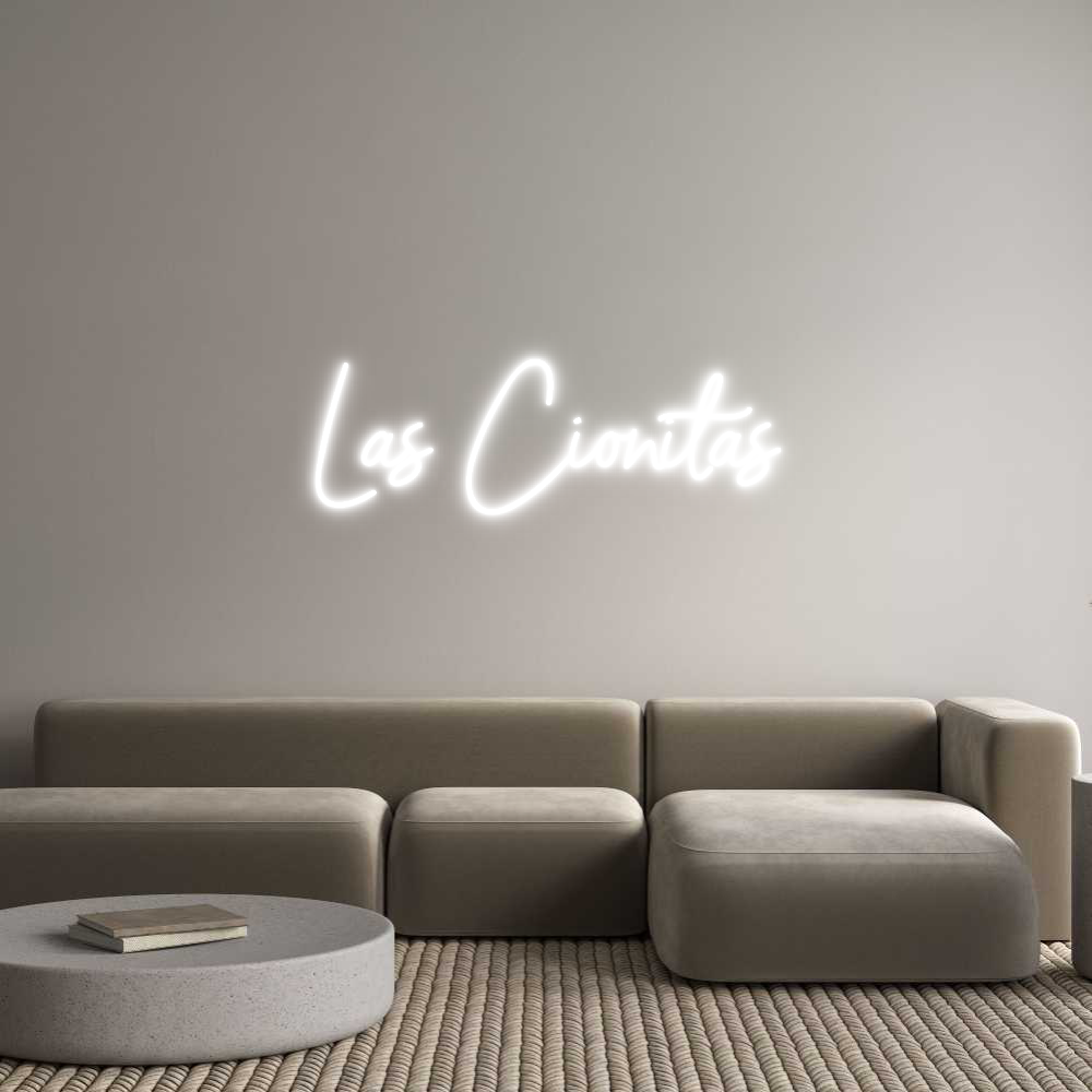 Neon personalizado: Las Cionitas