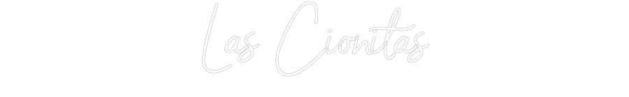 Neon personalizado: Las Cionitas