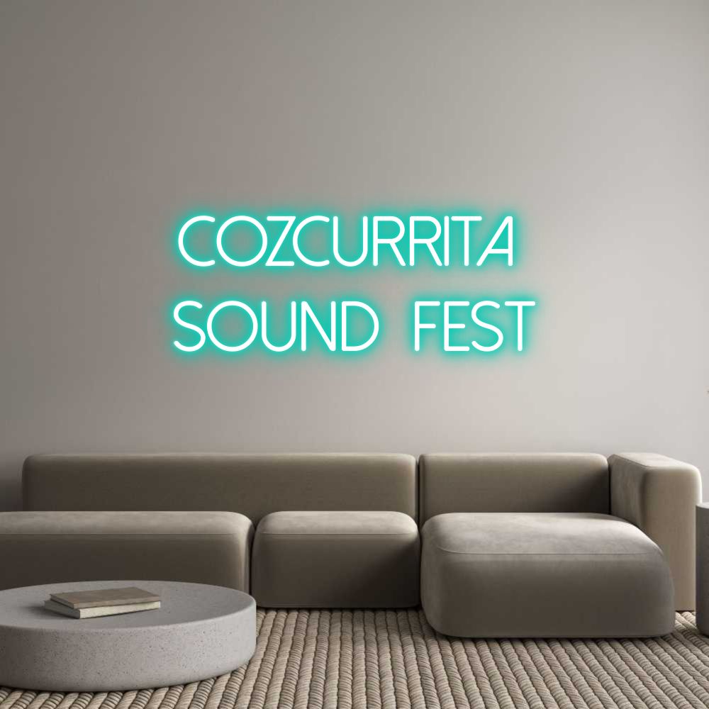 Neon personalizado: COZCURRITA
...