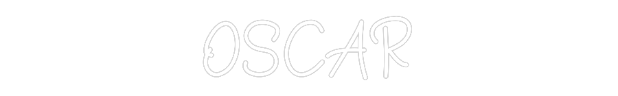 Neon personalizado: OSCAR