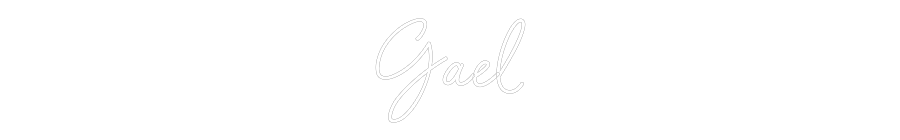 Neon personalizado: Gael