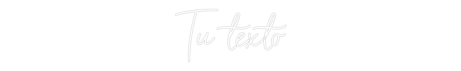 Neon personalizado: Tu texto