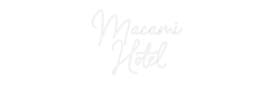 Neon personalizado: Macami
Hotel
