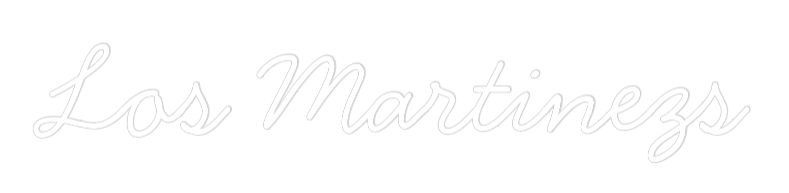Neon personalizado: Los Martinezs