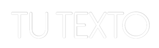 Neon personalizado: Tu texto