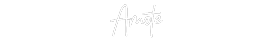 Neon personalizado: Amote