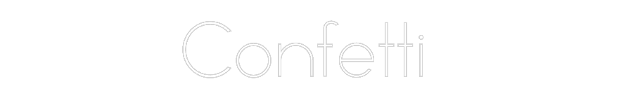 Neon personalizado: Confetti