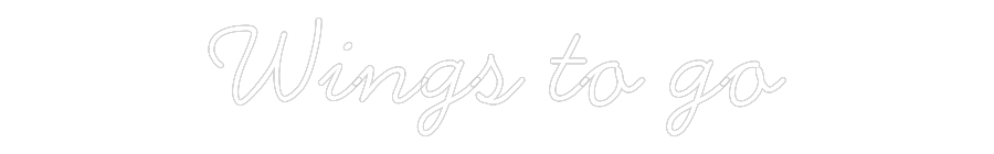 Neon personalizado: Wings to go