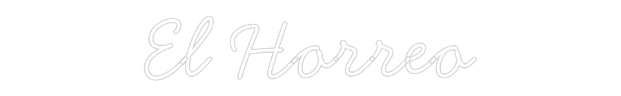 Neon personalizado: El Horreo