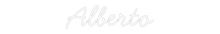 Neon personalizado: Alberto