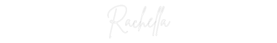 Neon personalizado: Rachella
