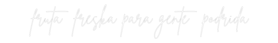 Neon personalizado: fruta freska ...