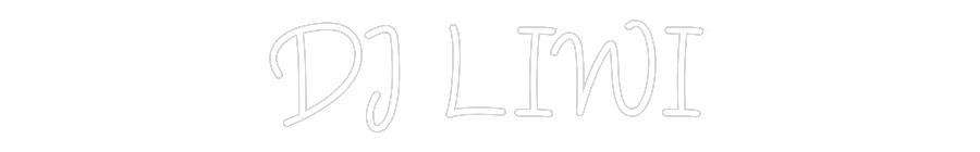 Neon personalizado: DJ LIWI