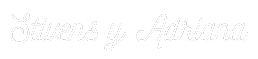 Neon personalizado: Stivens y Adr...