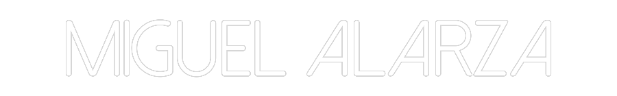 Neon personalizado: MIGUEL ALARZA