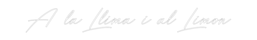 Neon personalizado: A la Llima i ...