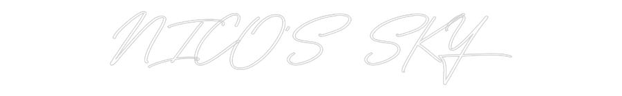 Neon personalizado: NICO'S SKY