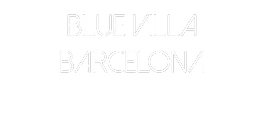 Neon personalizado: Blue Villa
B...