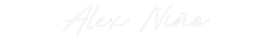 Neon personalizado: Alex Niño