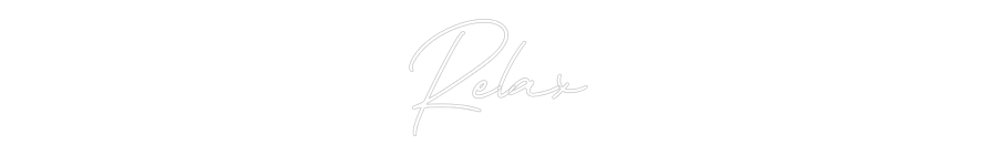 Neon personalizado: Relax