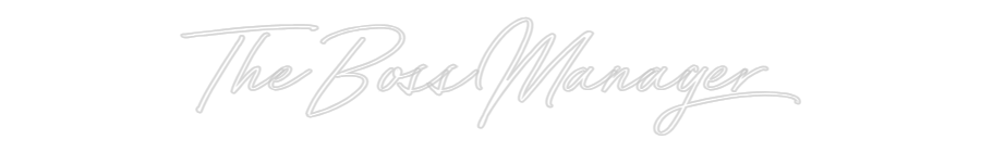 Neon personalizado: TheBossManager