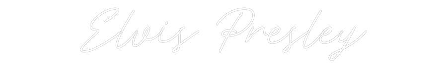 Neon personalizado: Elvis Presley