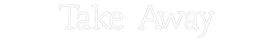 Neon personalizado: Take Away