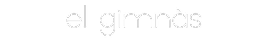 Neon personalizado: el gimnàs