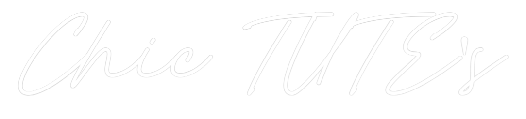 Neon personalizado: Chic TUTE's