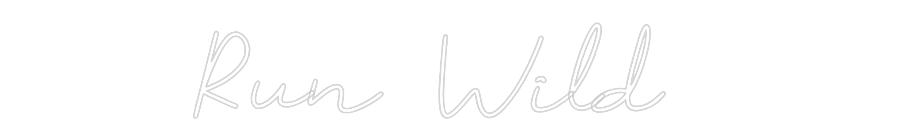Neon personalizado: Run Wild