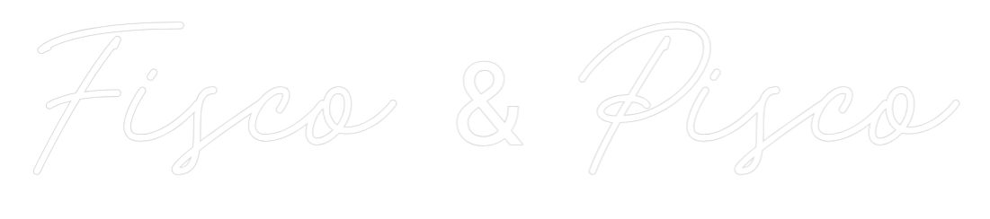 Neon personalizado: Fisco & Pisco
