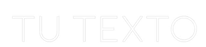 Neon personalizado: Tu texto