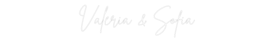 Neon personalizado: Valeria & Sofía
