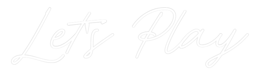 Neon personalizado: Let's Play