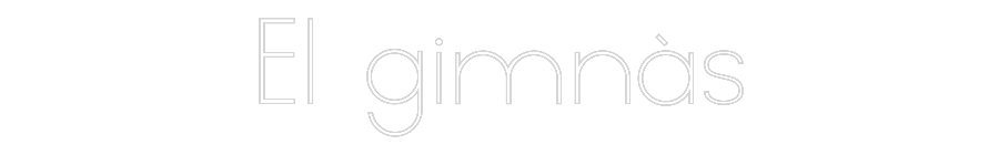 Neon personalizado: El gimnàs