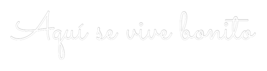 Neon personalizado: Aquí se vive ...