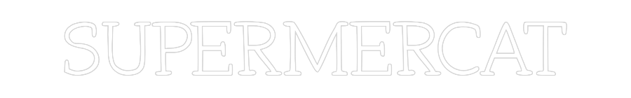 Neon personalizado: SUPERMERCAT