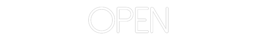 Neon personalizado: Open