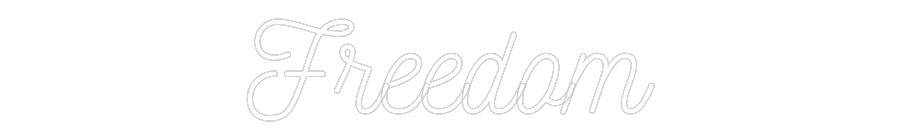 Neon personalizado: Freedom