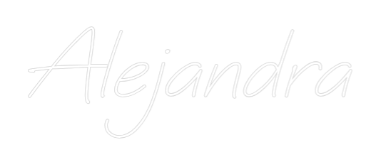 Neon personalizado: Alejandra