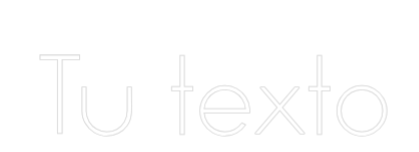 Neon personalizado: Tu texto