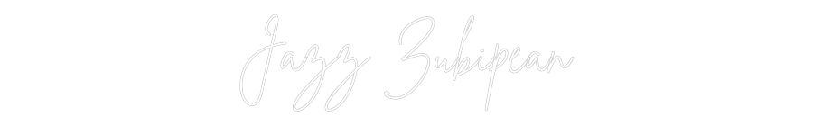 Neon personalizado: Jazz Zubipean