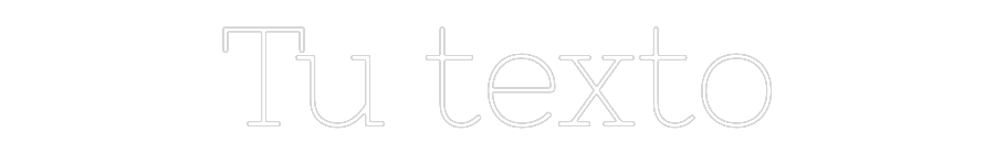 Neon personalizado: Tu texto