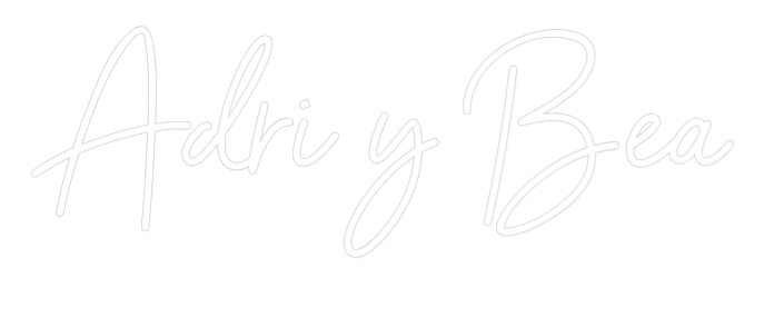 Neon personalizado: Adri y Bea