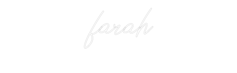 Neon personalizado: farah