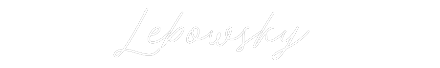 Neon personalizado: Lebowsky