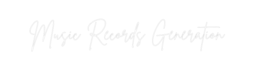 Neon personalizado: Music Records...