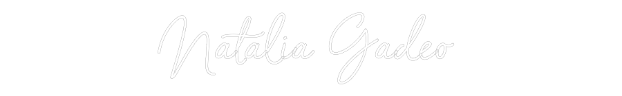 Neon personalizado: Natalia Gadeo